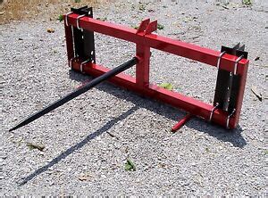 universal bale spears for loaders